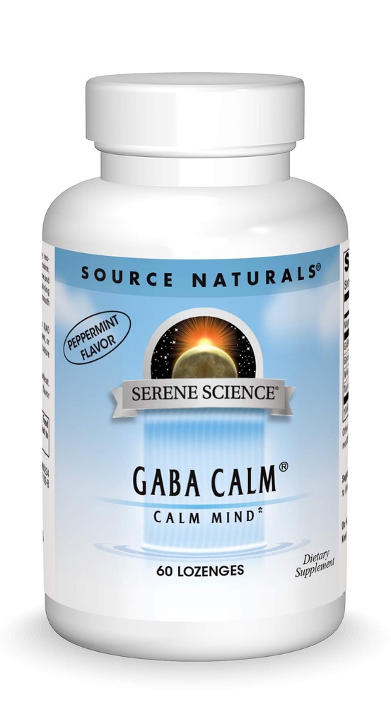Vir Naturals Serene Science, GABA Calm Hitra raztapljanje Peppermint Flavor* - 60 Lozenges