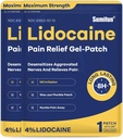 Sumifun 4% Lidokainski obliži Največja moč - 24 Count Pain Releading Gel obliž za bolečine v mišicah, bolečine v hrbtu, koleno, vratu in sklepov bolečine - topična analgetika(NDC: 83602-157-15, 83602-157-01)