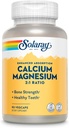 SOLARAY Kalcij Magnezij dodatek, Magnezij & Kalcijev dopolnila za ženske in moške, 2:1 Razmerje, zdravje in moč kosti, Vegan, visoka absorpcija, 60-dnevna garancija, 22 Serving, 90 VegCaps