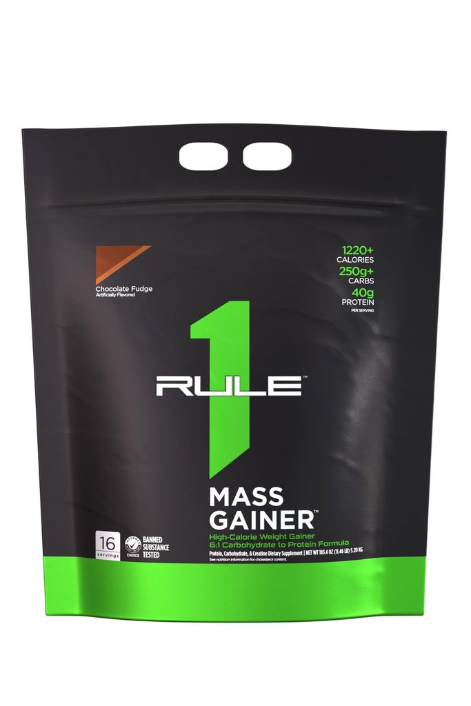 Pravilo 1 Proteini Mass Gainer - Visoka kalorijska masa Pridobivanje Formula z 1,220+ Kalorije, 250g+ Kompleksna mešanica ogljikovih hidratov, 40g All-Whey Protein na strežbo (16 Serving, čokoladni puding)