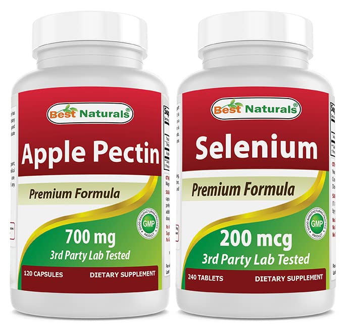 Best Naturals Apple pektin 700 mg & Selen 200 mcg