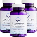 Relumini L-glutatione Complex 1650mg - Antioksidant Podpora z alfa lipojska kislina, NAC, L-metionin, Vitamin E, Skin Health Supplement, Izdelano v ZDA - 90 Vegetarijanske kapsule x 3 steklenice