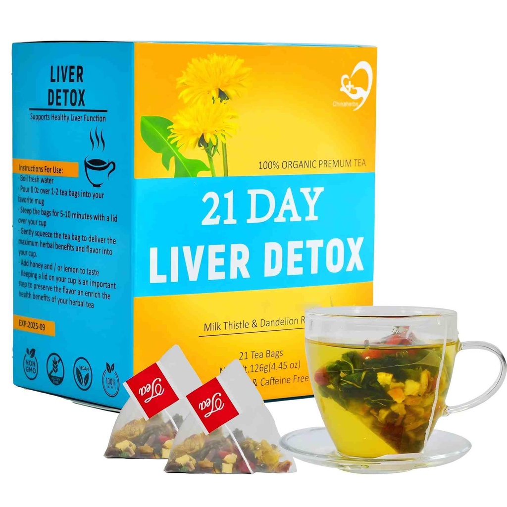 Aromlife 21 dan mleko osat jetra Detox čaj, za čiščenje jeter in podporno nego, mleko Thistle čaj z visoko vsebnostjo mleka Thistle jetra razstrupljanje mlečne omake in sladke korenike
