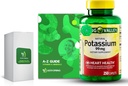 Kalij 99 mg, 250 Caplets paket z ekskluzivnimi vitamini in minerali A do Z - Boljše svetlobe in pomladi vodnik
