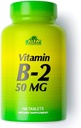ALFA VITAMINS Vitamin B2 (Riboflavin) 50mg dodatek, Podpira proizvodnjo energije, kožo, oči in kognitivno zdravje, ne GSO, Gluten brezplačno, prehranska dopolnila za dnevno zdravje in dobro počutje 100 tablet