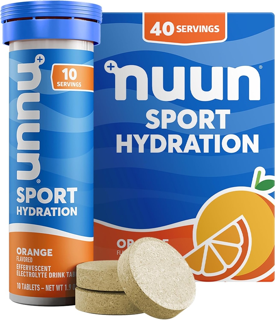 Nuun Sport: Electrolyte Drink tablete, Orange, 10 Število (Pack 4)