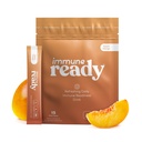 Imuno ReadyTM Elektroliti Powder Packets – Immunity Boost Drink Mešamo z vitaminom C, cinkovim pikolinatom, inulinskim praškom in beta glukanom – brez sladkorja Peach-Mango, 15 Strežnikov