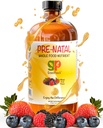 Ekološka tekočina Prenatalni Vitamini za ženske - prednatalni železov in folat, prednatalni multivitamin za ženske, ženski prednatalni multivitamin, veganski prednatalni Halal Košir Prijazno prednatalni vitamin, 32