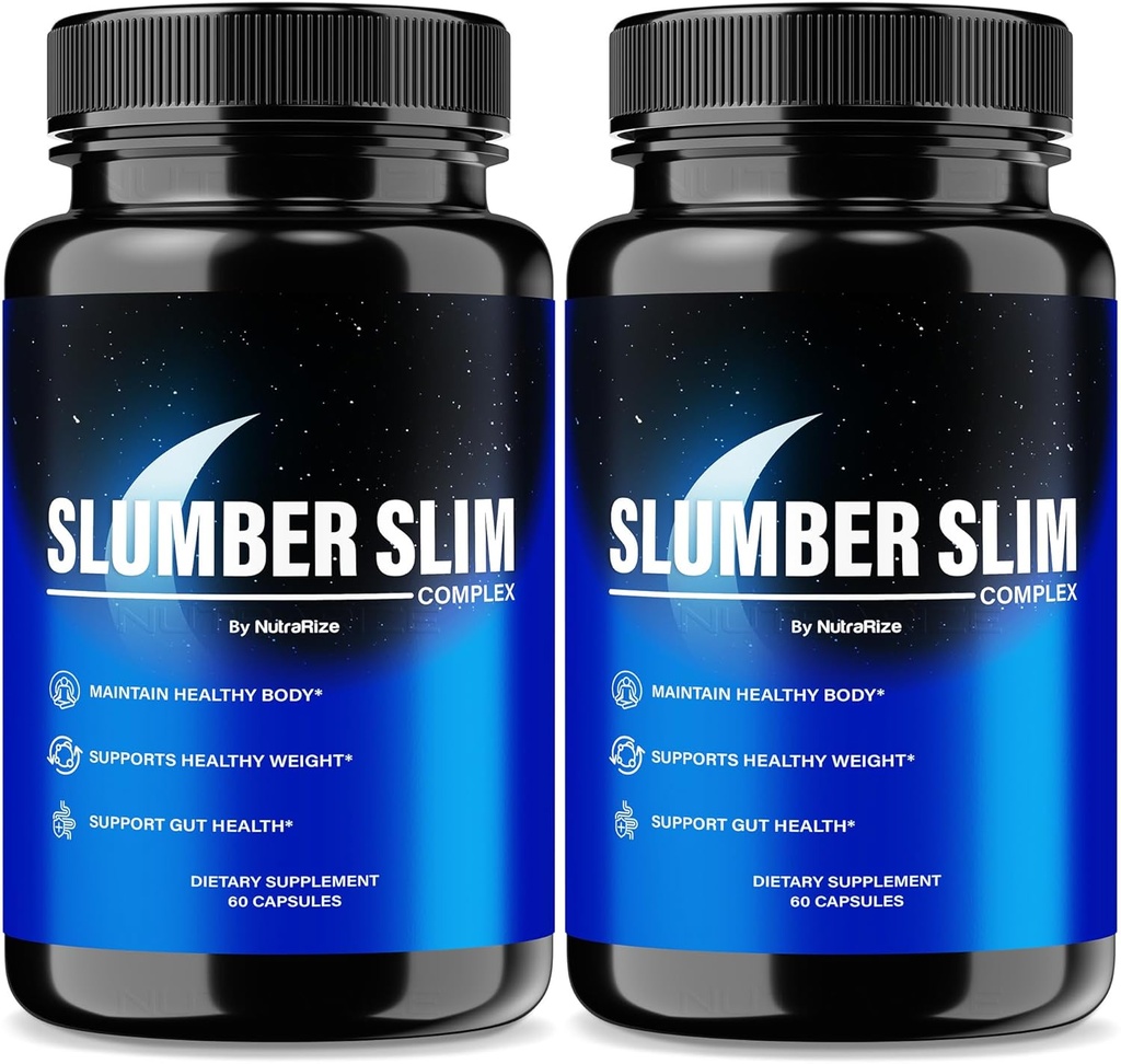 (2 paket) Slumber Slim Hujšanje, Uradna SlumberSlim Complex Formula, Vse naravne tablete za podporo Fitness in splošno Wellness, Premium Keto kapsule, Slumber Slim Mnenja (120 kapsul)