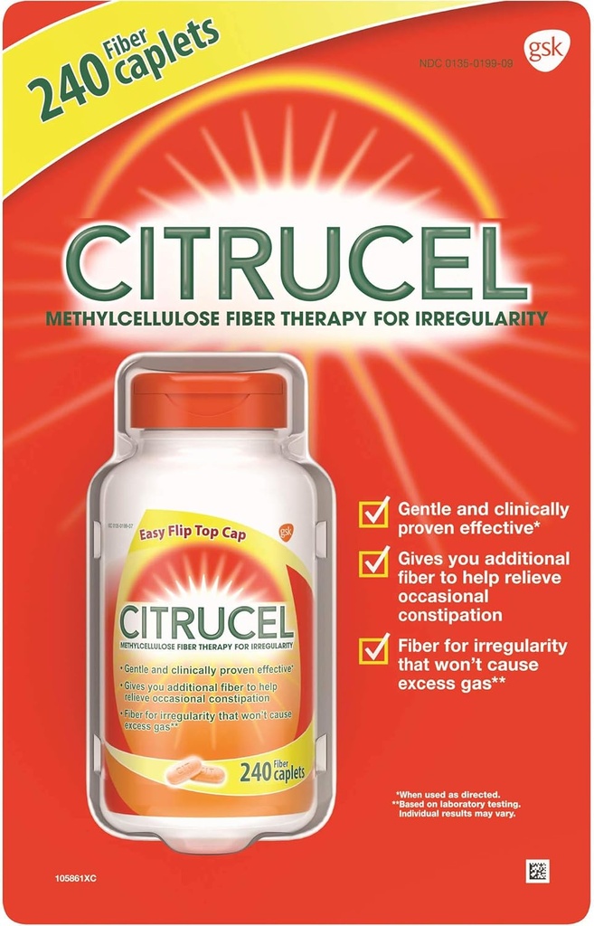 Citrucel Fiber terapija za regularnost 500 Mg, 240 Kapleti
