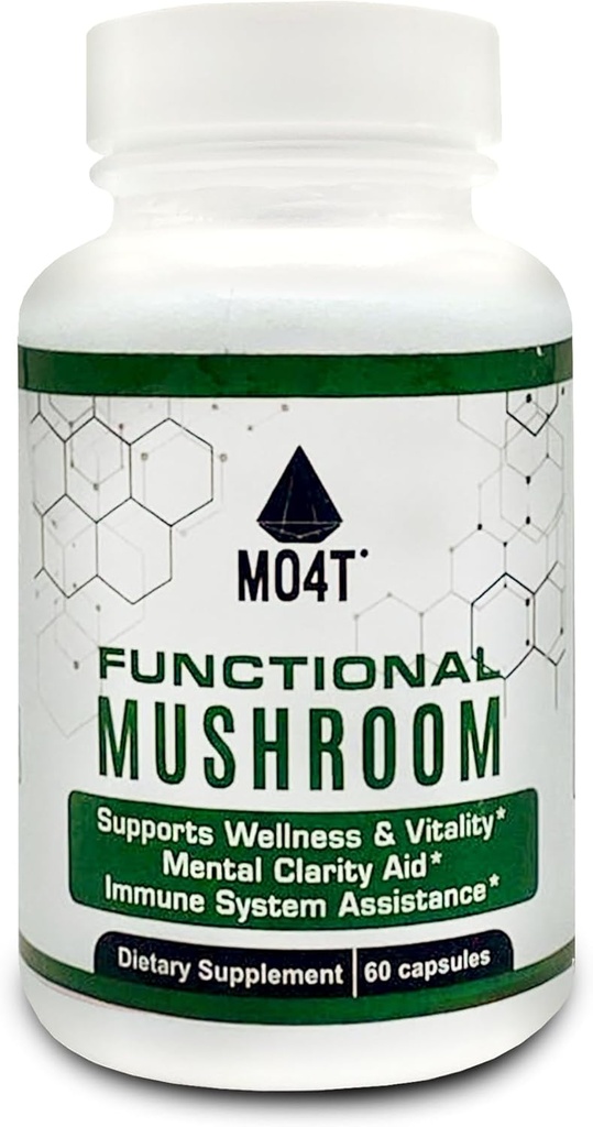 Funkcionalna goba Shiitake, Lions Mane, Maitake, Chaga- Vitality, Clarity & Imunska pomoč - 60 kapsul