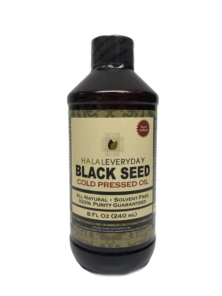 Pure Black Seed Oil - 32oz - 2-16oz steklenice 100% Pure in hladno stisnjeno črno seme - NON-GMO in Vegan - Nigella Sativa -100% Hexane Free - Halal Certified - Posebna hrana Stopnja Plastična steklenica