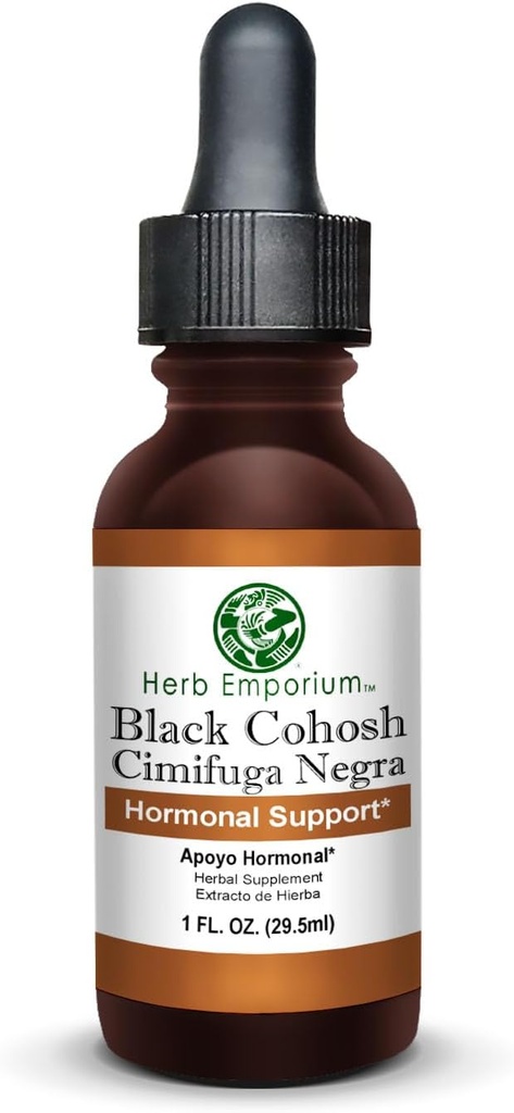 Herb Emporium Black Cohosh Root Extract 1fl. oz. (29,5 ml) Zeliščni dodatek Hormonska podpora (Pack of 1)