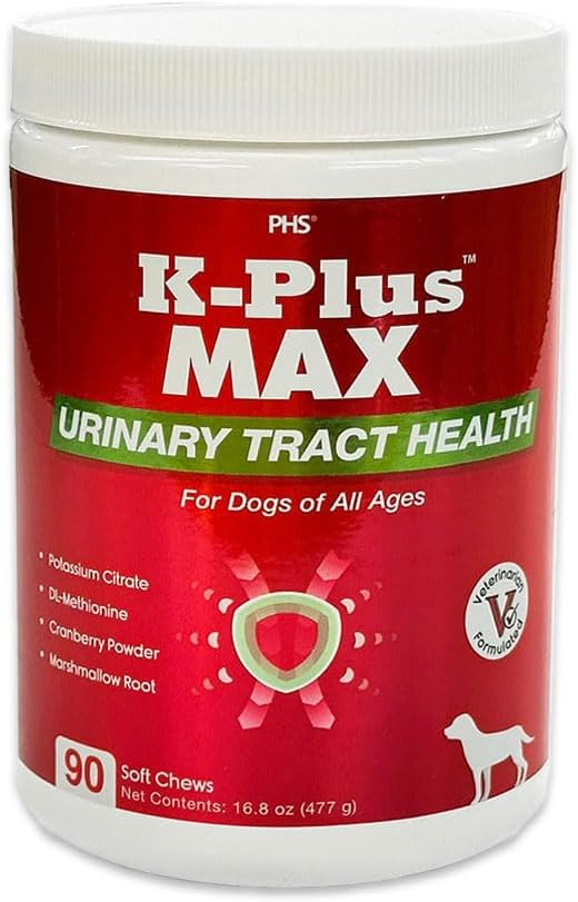 Sečni trakt Zdravje Soft Chews za pse – Cranberry + DL-Metionin + Kalijev citrat – Podpira Bladder & Ledvice, pH Balance, UTI & Bladder Stone Prevention – Made in USA - 90 Easy-to-Feed Chews