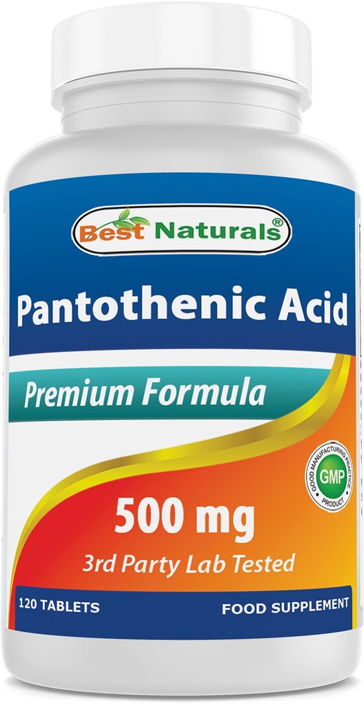 Best Naturals Pantotenska kislina 500 mg 120 tablet