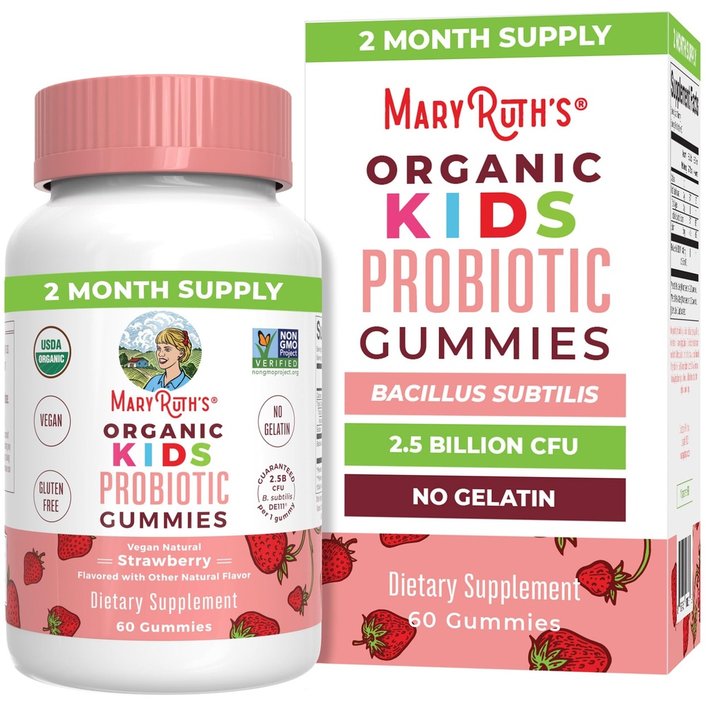 MaryRuth Organics Otroci Probiotiki za prebavno zdravje 