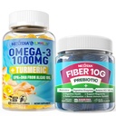 Vegan Omega-3 1000mg + Kurkuma, fiber Gumies
