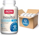 Jarrow Formule Inositol 750 mg, prehranska dopolnila, jetrna podpora za celično zdravje in splošno dobro počutje, 100 Veggie kapsule, do 100-dnevno oskrbo (paket OF12)