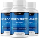 Vive MD Neuro Thrive Brain Supplement - Uradna Formula - Neuro Thrive PQQ, Neuro Thrive, Dodatna moč z Ginkgo Biloba Extract, Sibirski ginseng Extract - (3 paket)