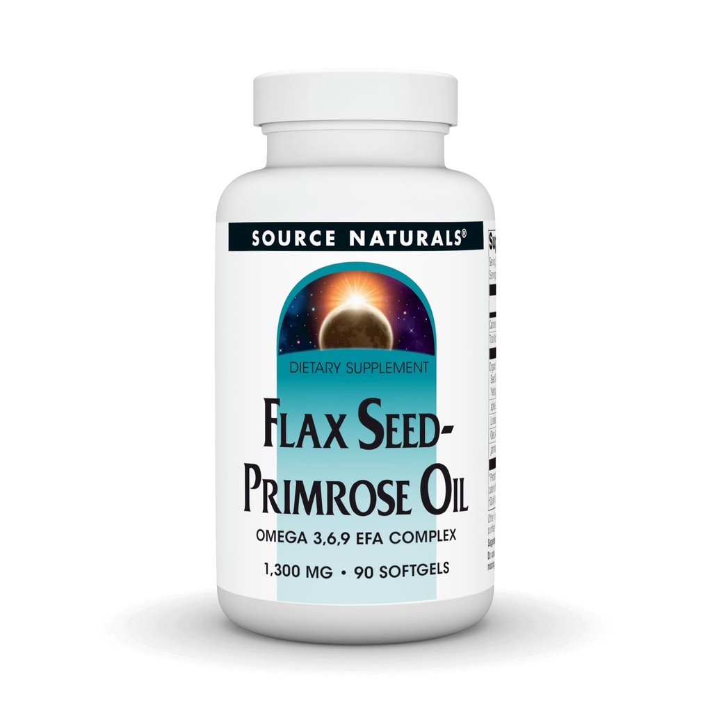 Vir Naturals Laneno seme Primrose Oil, Omega 3,6,9 EFA Complex, 1300mg - 90 Softgels