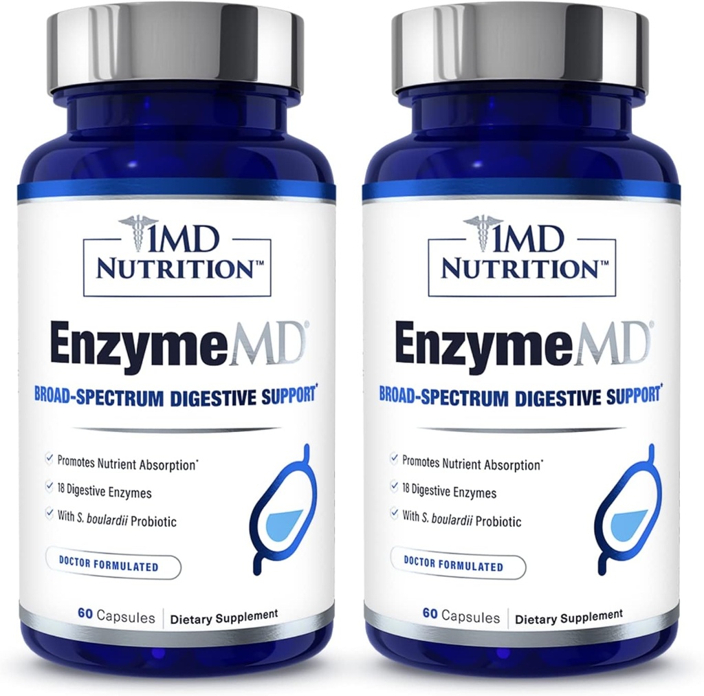 1MD Nutrition EnzymeMD - Prebavne encime dopolnilo - Zdravnik Oblikovan 