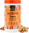 Natreve Vegan Protein Powder - 25g Protein Powder na osnovi rastlin s probiotiki in aminokislinami - Beljakovina brez glutena, 18 Servisi