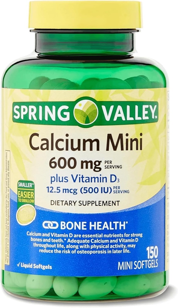Spomladanska dolina Kalcij Plus Vitamin D3 150 Mini softgels 