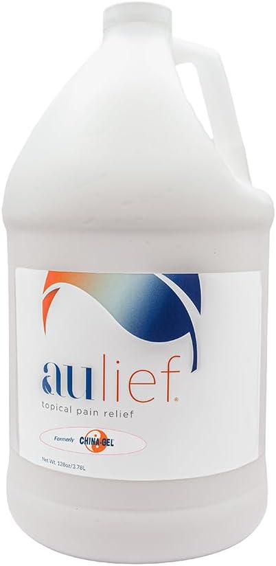 Kitajska-Gel Aulief Pain Relief Cream Artritis & Muscle Rub za boleče mišice in bolečine v sklepih, vratu, kolena in nazaj bolečine, Premium Dye-free White Topical Gel, 128 oz steklenica