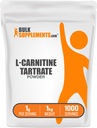 BulkSupplements.com L-karnitin tartrat v prahu - aminokislina v prahu, karnitin dodatek - nearomatiziran & gluten brezplačno, 1 g na serviranje, 1 kg (2,2 lbs) (Pack of 1)