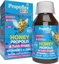 Beelife Bee Propolis Cough Syrup Kids- Triple-Action - Naravni Sirup, Brazilska Zelena Propolis, Cink, Bromelain, Vitamin C- Podpora Imuniteta in okrevanje - iz Brazilije, Tutti Fruit Flavor, 150 ml