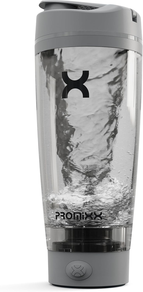 Promix PRO Shaker steklenica Nova izdaja – Polnilna, zmogljiva za gladke beljakovine Shake – vključuje dodatno shranjevanje, BPA brezplačno, 20oz pokal, Cool Gray