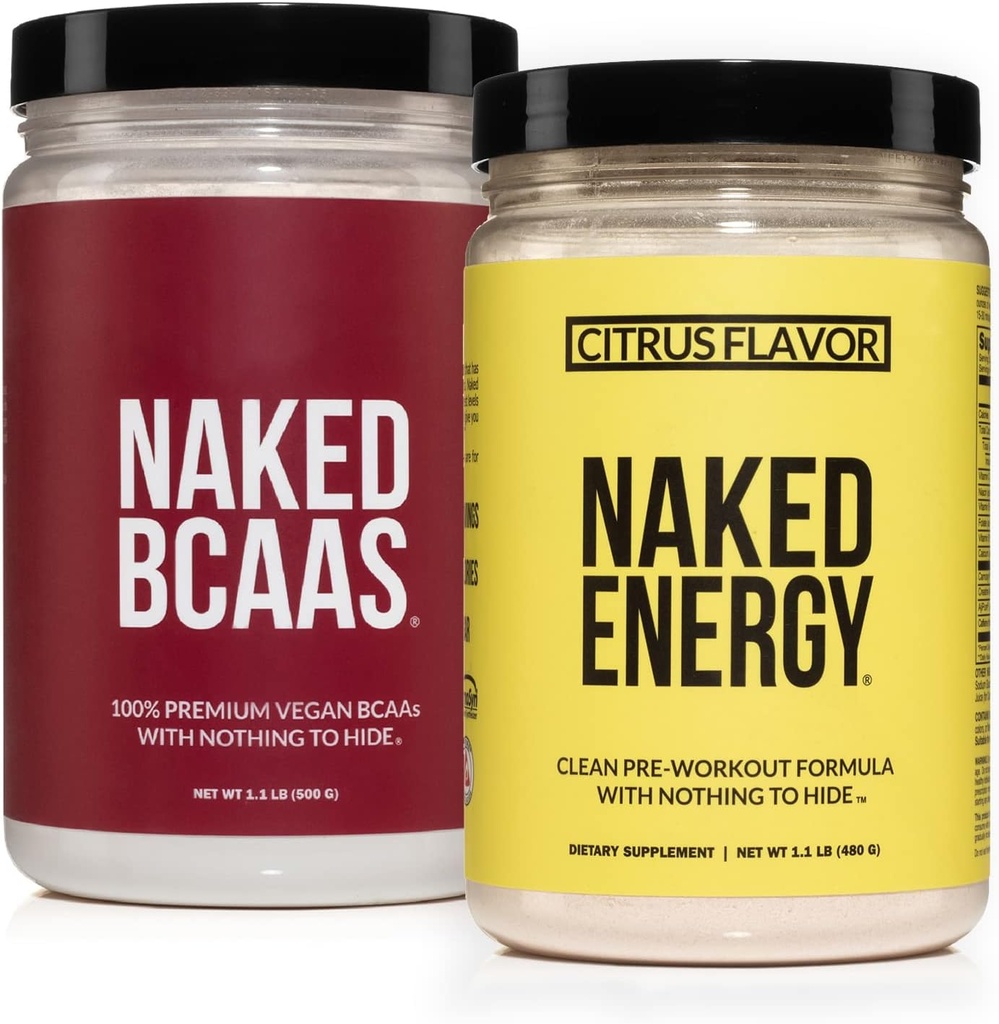 NAKED Veganska energija in zmogljivost paket Citrus energija BCAAS aminokisline v prahu