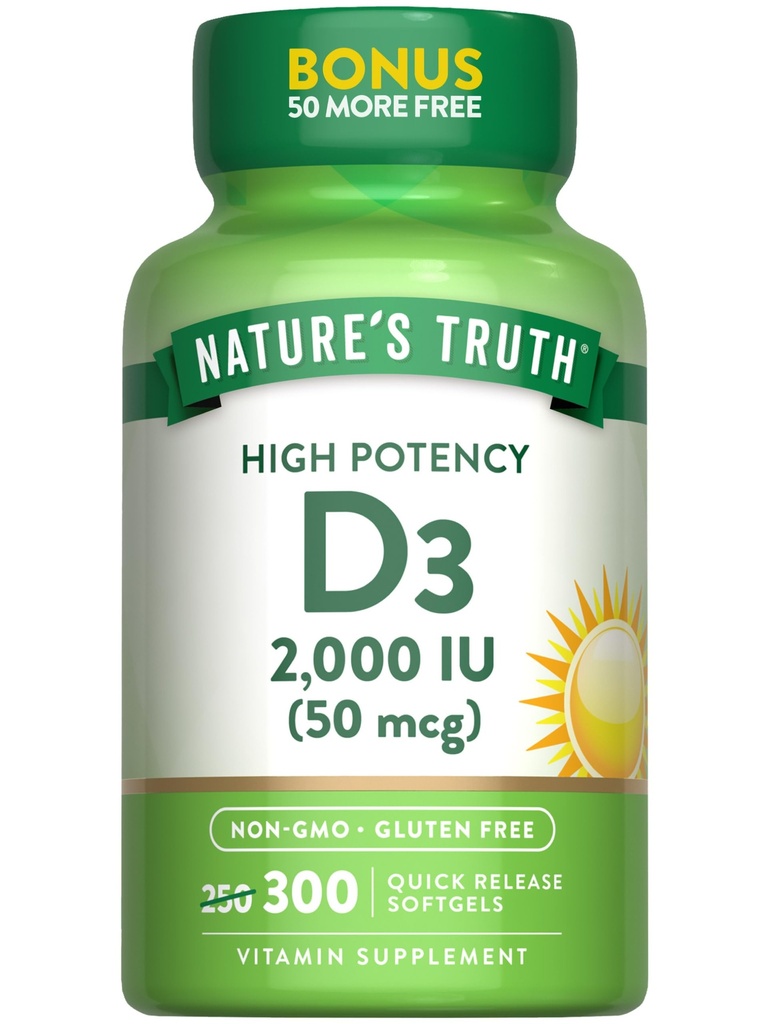 Narava je resnica Vitamin D3 2000 i.e. 