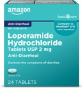Loperamid hidroklorid tablete osnovne nege, 2 mg, antidiareja, 24 (paket 1) (pakete se lahko razlikujejo)