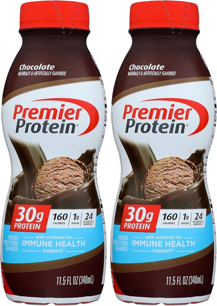 Premier Protein 30g Protein Shake, čokolada, 11,5 fl oz (paket z 2)