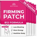 Čvrsto B12 obliži (Pack of 36) - 100% naravni vitamin obliži za ženske, energijo in podporo telesu, self-Adhesive Transparent obliži - Izboljšana formula