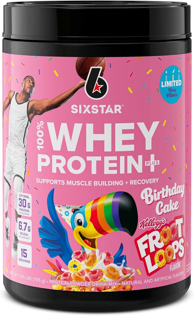 Six Star Whey Protein Powder Plus 