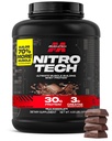Muscletech Whey Protein Powder (mlečna čokolada, 4 funti) - Nitro-Tech Ultimate Muscle Building Formula z izolatom sirotkinih beljakovin - 30g beljakovin, 3g kreatina in 6,8g BCAA - pakiranje maj Vary
