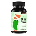 15 Day Gut Cleanse Detox za ženske in moške, Napredno Gentle Gut Colon Cleanse Detox s Psyllium Husk, Cascara Sagrada, Senna in Probiotic Natural Laxative, 30 kapsul