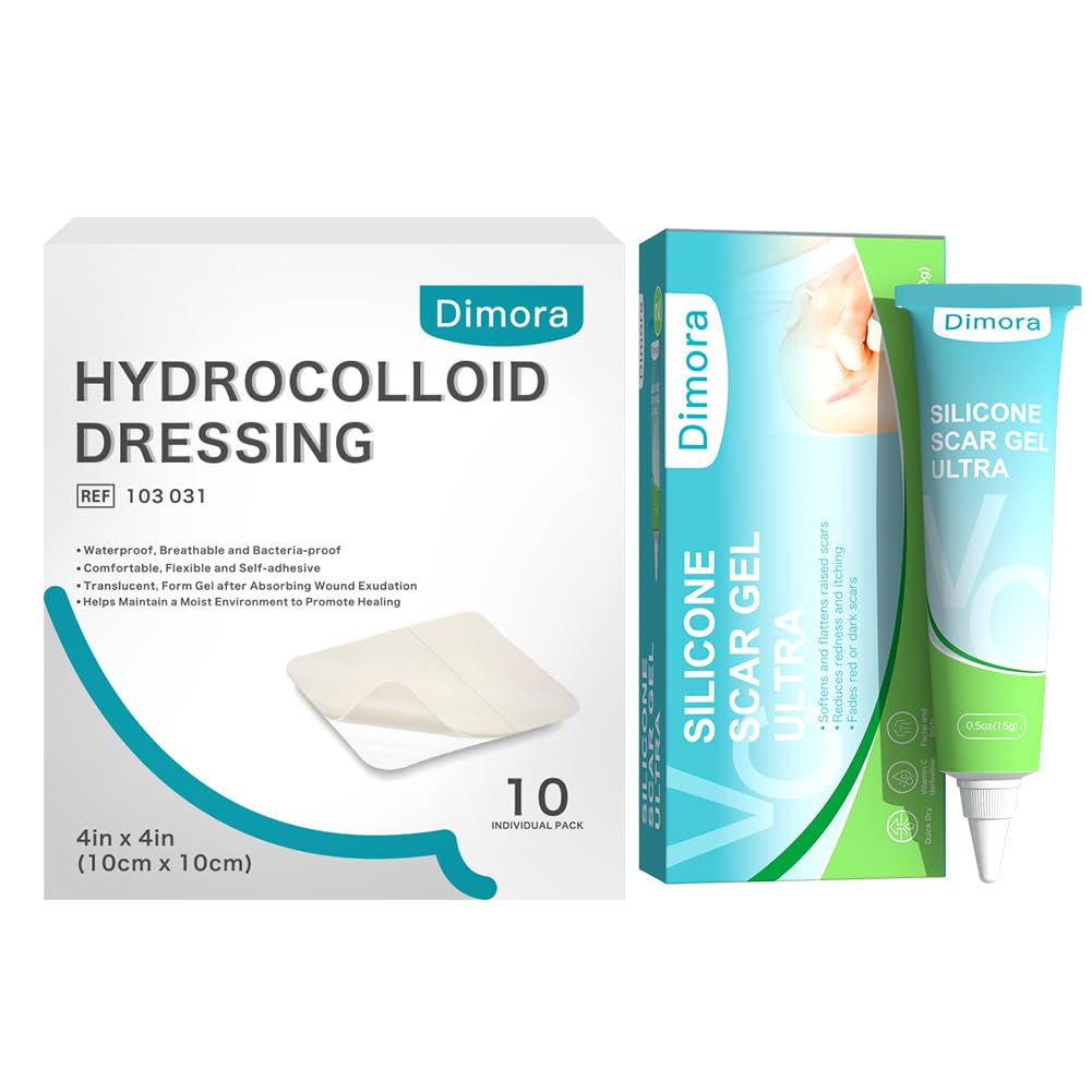 Dimora Hydrocololoid Rane obleko in Silikonski Scar gel