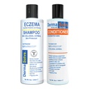 Eccema šampon & balzam (Combo Pack) - Flare Control Skalp & luskine Relief Therapy, ki ščiti, vlaži, in popravila kože, ki jih DermaSolve - Otroci in odrasli - Steroid Free