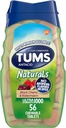 TUMS Naturals Ultra moč Antacid Chews za zgago Relief, Črna Cherry & Watermelon - 56 Count