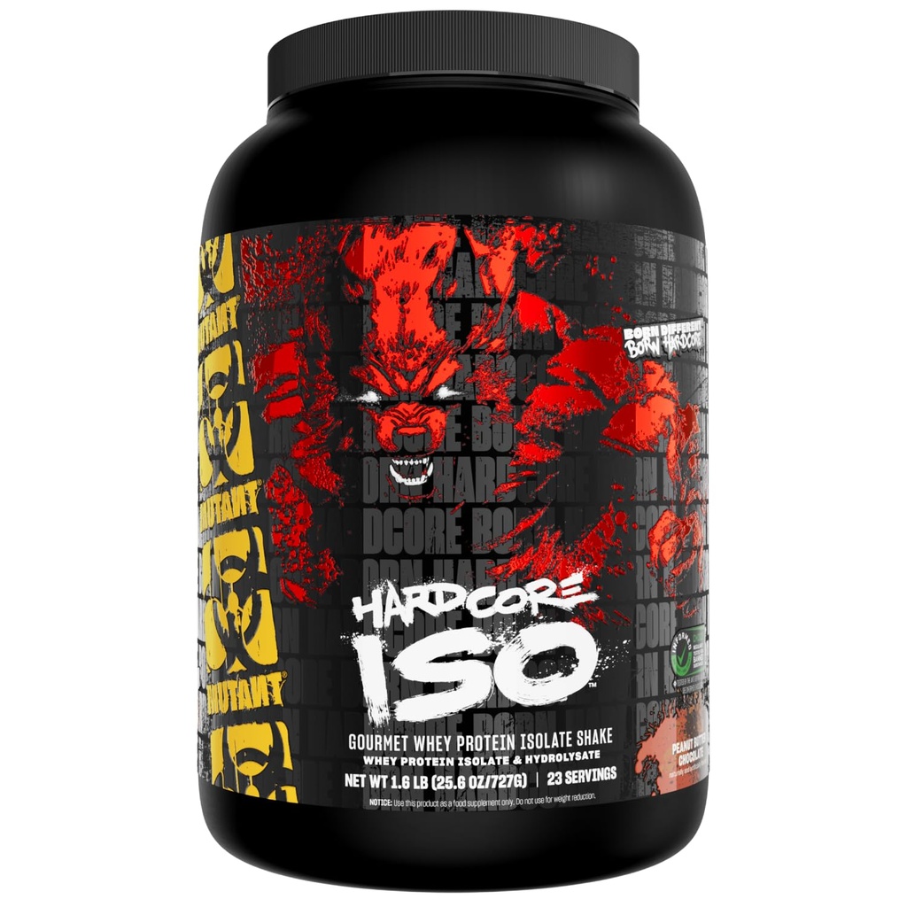 Mutant ISO Surge Whey Protein Isolate Powder deluje hitro za pomoč pri obnovi, izgradnjo mišic, razsutem stanju in moči, 1,6 lb (čokolada iz sirotkinega masla)