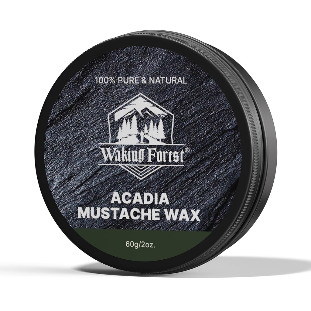Waking gozdni Mustache Wax za moške Strong Hold brki vosek Vlak Tame & Style sandalwood bradd Wax za moške vse naravne sestavine 2oz, 1 pakiranje