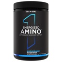 Pravilo 1 Proteini Energirani Amino – Kadarkoli Energy and Recovery Support with BCAAs, Glutamin, Citrulin, Beta Alanin, Kofein iz ekstraktov zelene kave in čajnega lista (Modra malina, 30 Serving)