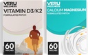Zdravje kosti Popoln Duo Lifestyle Patches Vita D3/K2, Kalcij Magnezij - Self Adhesive Time Release Topical Patch, 8-10 Ure (60 dnevna dobava)