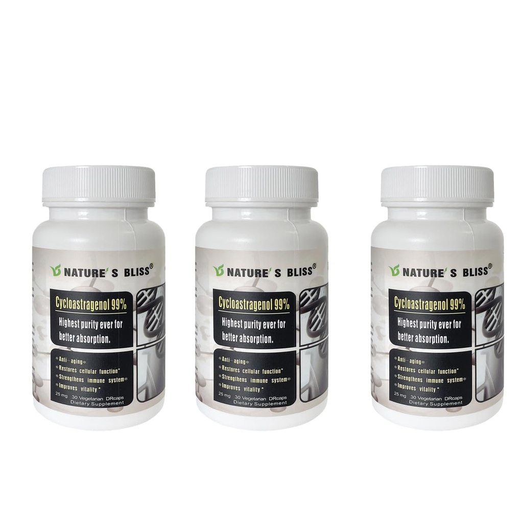Telomere Telomere Dodatki Cikloastragenol 25mg 99%, Astragalus Root Extract, Anti Aging Supplement, Izdelano v ZDA, Immunity Boost, Želodčna kislina zaščitena, Super Absorpcija, 90 kapsul