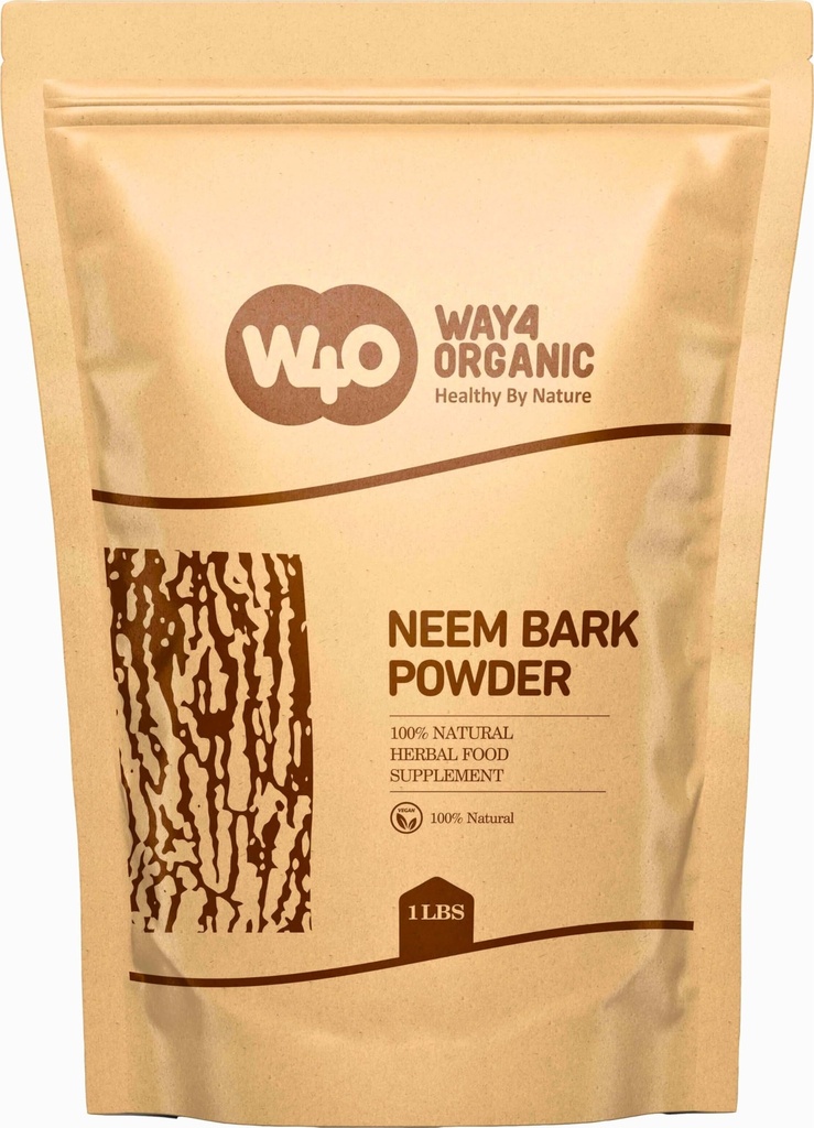 Neem Bark Powder 16 Oz (1 lb) - Podpora zobozdravstvu - Zobni prašek - Way4Organic