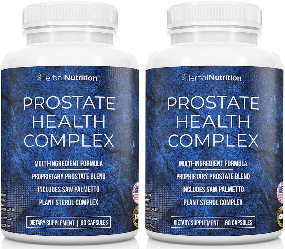 Prostata Health Supplement za moške Kompleks z žago Palmetto Multi-sestavina Formula, 30 Synergistic Vitamins & Zelišča za podporo Prostata in urinarnega trakta zdravje, dve steklenici 40 dan dobave!