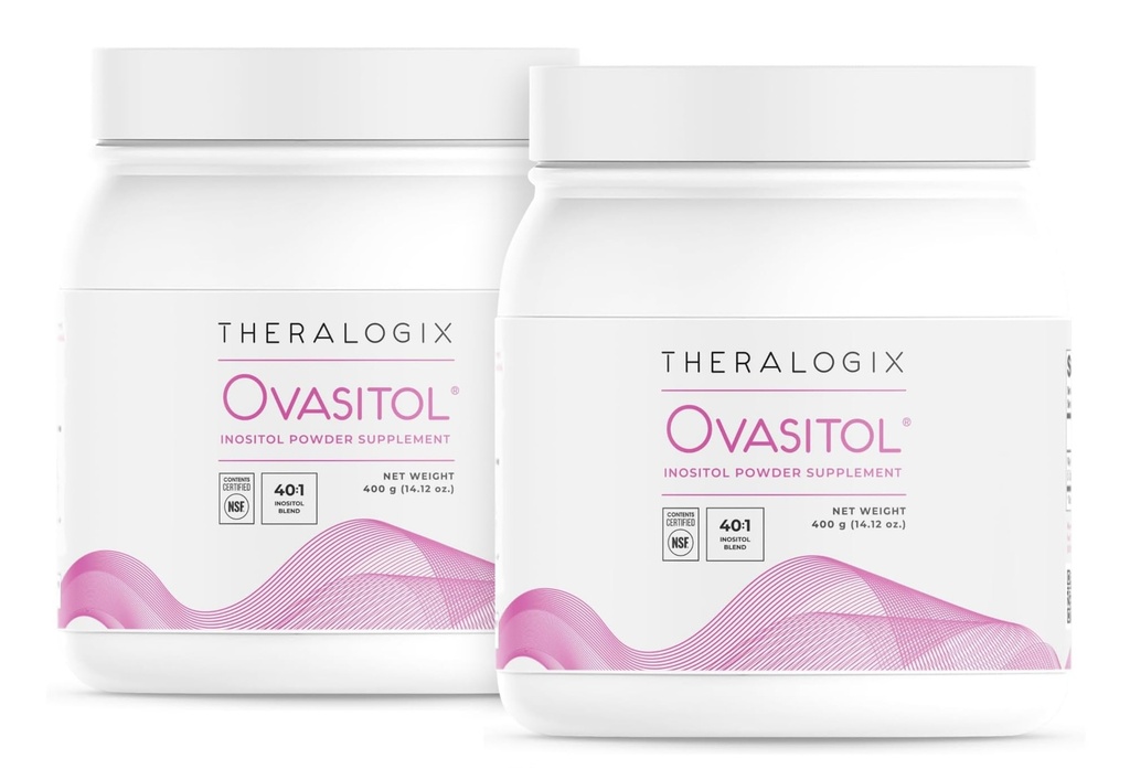 Theralogix Ovasitol Inositol Powder - 180-dnevna zaloga - Myo-Inositol & D-Chiro Inositol za Hormonovo ravnotežje in funkcionalno podporo* - NSF Certified, (360 servingov), 28.24 Ounce (paket z 2)